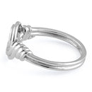 Sterling Silver Circle Swirl Ring