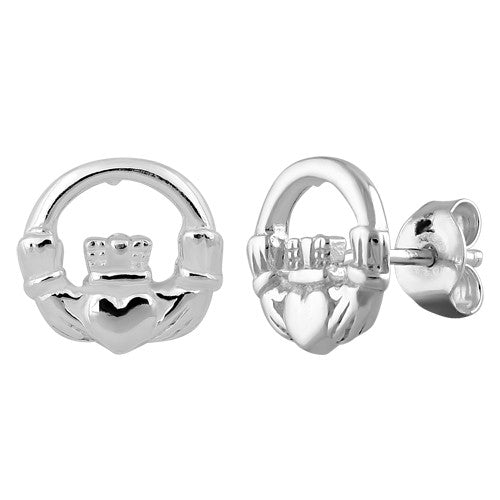 Sterling Silver Claddagh Earrings