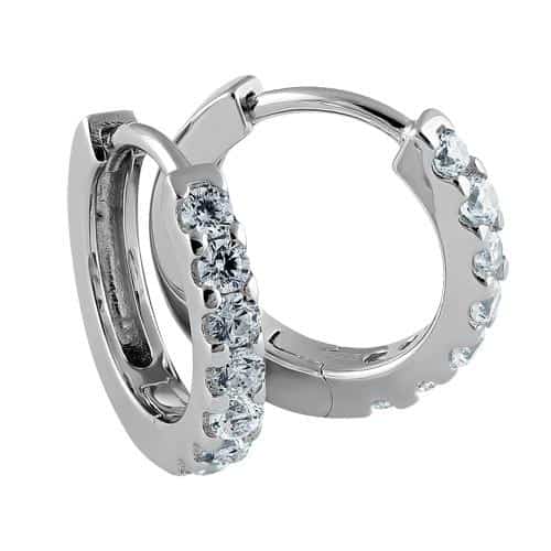 Sterling Silver Clear CZ Earrings