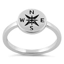 Sterling Silver Compass Ring
