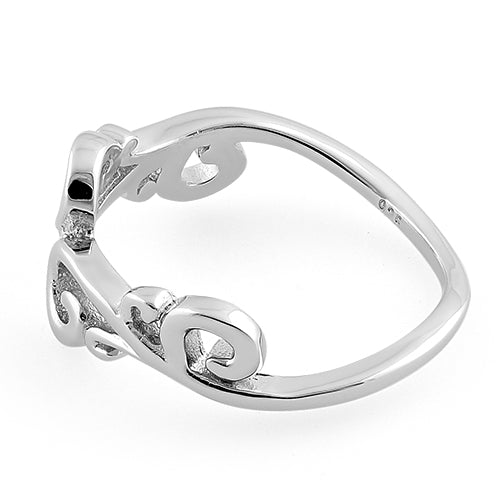 Sterling Silver Connecting Vines Ring