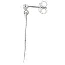 Sterling Silver Coral Dangle Earrings