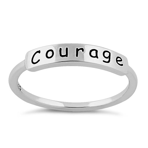 Sterling Silver "Courage" Ring