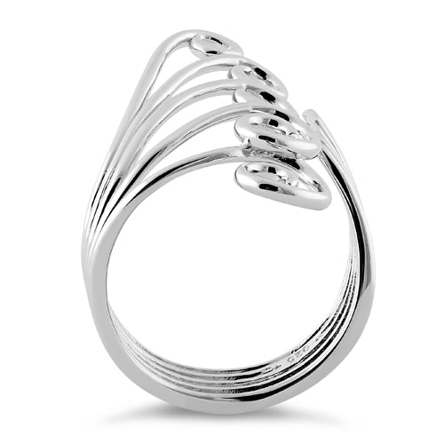 Sterling Silver Crashing Waves Ring