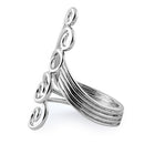 Sterling Silver Crashing Waves Ring