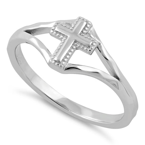 Sterling Silver Cross Ring