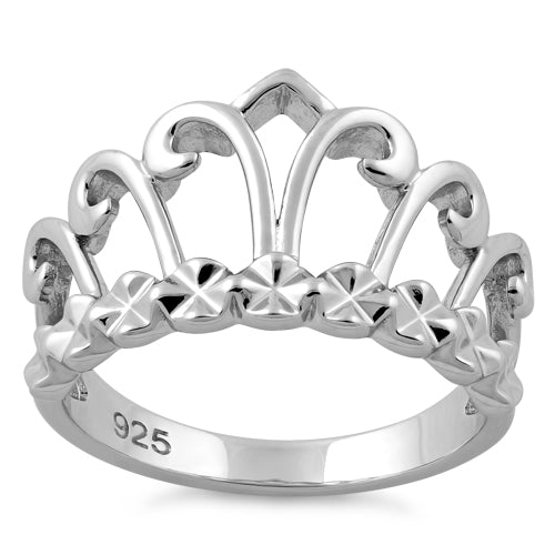 Sterling Silver Crown Ring