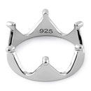 Sterling Silver Crown Ring