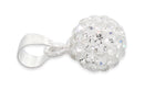 Sterling Silver Crystal Ball CZ Set