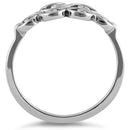 Sterling Silver Curly Waves Ring