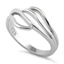 Sterling Silver Curves Ring