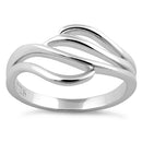Sterling Silver Curves Ring