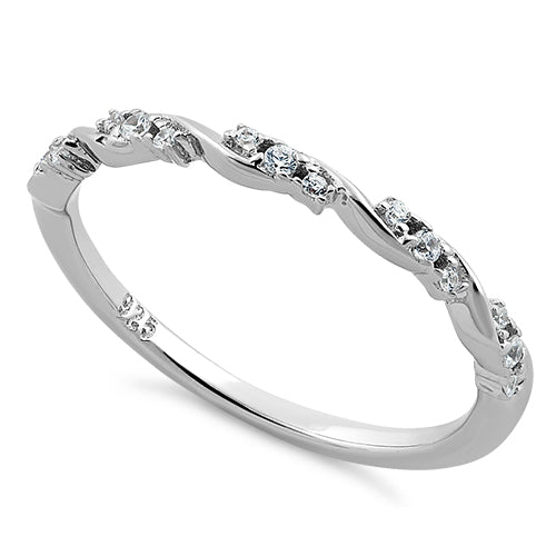 Sterling Silver Dainty CZ Ring