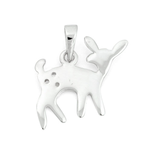 Sterling Silver Deer Pendant