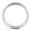 Sterling Silver Diamond Cut Triple Layer Brushed Wedding Band Ring