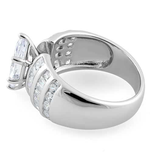 Sterling Silver Diverse Marquise CZ Ring
