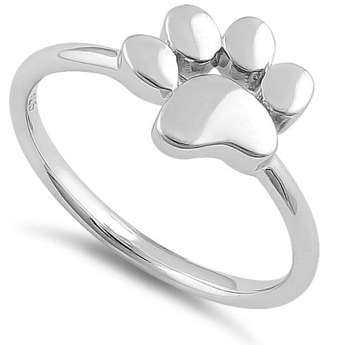 Sterling Silver Dog Paw Ring