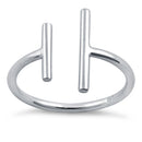 Sterling Silver Double Bar Ring