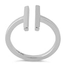 Sterling Silver Double Bar Ring