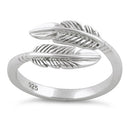 Sterling Silver Double Feather Ring