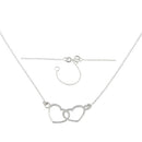 Sterling Silver Double Heart Necklace