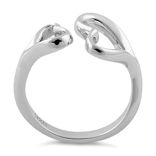 Sterling Silver Double Heart Ring