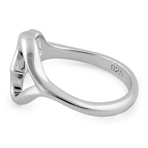 Sterling Silver Double Heart Ring