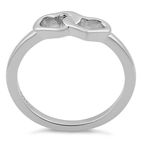 Sterling Silver Double Heart Ring