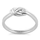 Sterling Silver Double Layer Knot Ring