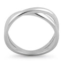 Sterling Silver Double Overlapping Ring