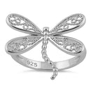 Sterling Silver Dragonfly Ring