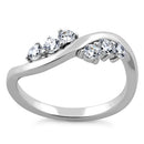 Sterling Silver Edgy CZ Ring