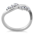 Sterling Silver Edgy CZ Ring