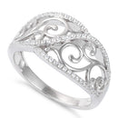Sterling Silver Elegant CZ Ring