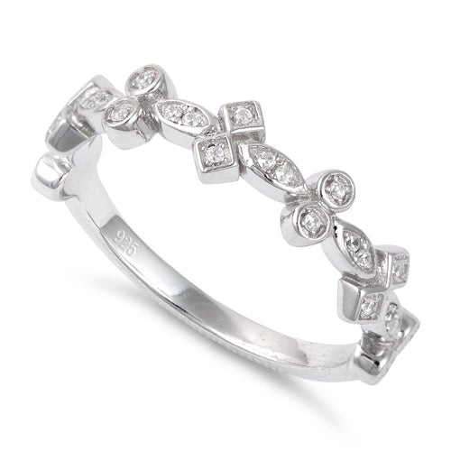 Sterling Silver Elegant CZ Ring