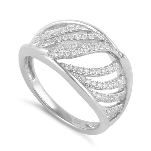 Sterling Silver Elegant CZ Ring