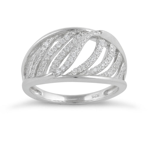 Sterling Silver Elegant CZ Ring