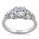 Sterling Silver Elegant Round CZ Ring