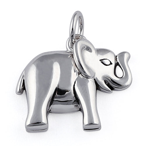 Sterling Silver Elephant Charm Pendant