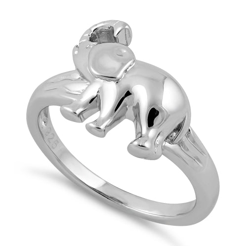 Sterling Silver Elephant Ring