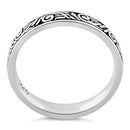 Sterling Silver Embroidery Design Ring