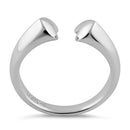 Sterling Silver End to End Heart Ring