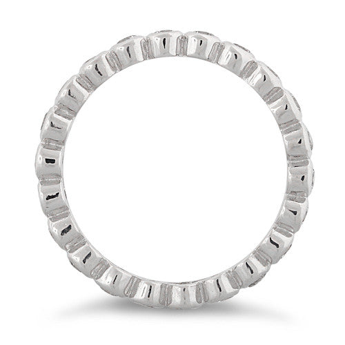 Sterling Silver Eternity CZ Ring