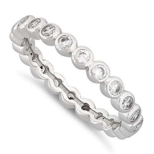 Sterling Silver Eternity CZ Ring