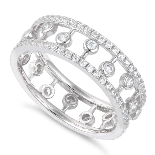 Sterling Silver Eternity CZ Ring