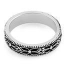Sterling Silver Eternity Flower Band Ring
