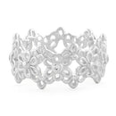 Sterling Silver Eternity Flower CZ  Ring