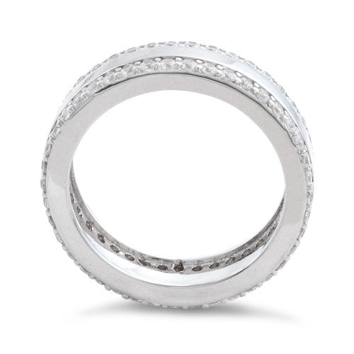 Sterling Silver Eternity CZ Ring