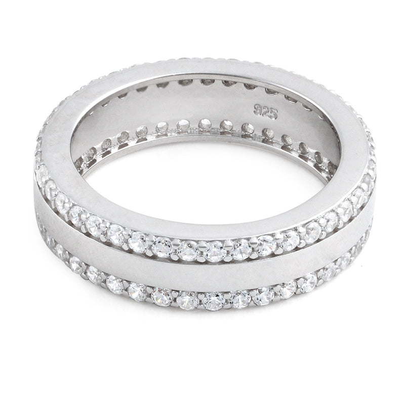 Sterling Silver Eternity CZ Ring