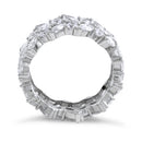 Sterling Silver Eternity Round and Marquise Clear CZ Ring